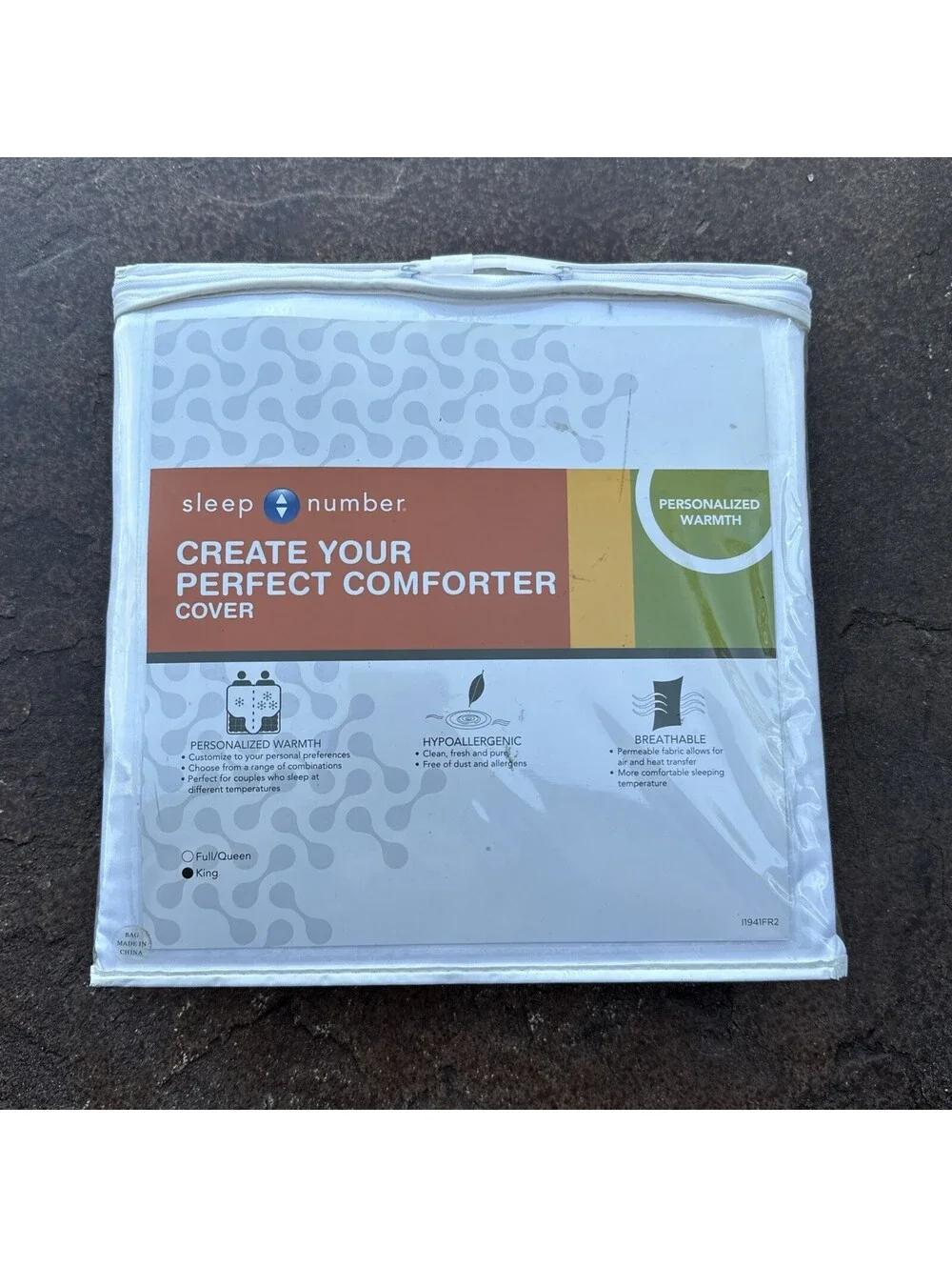 Sleep Number Create Your Perfect Comforter Cover Personalized Warmth King Size